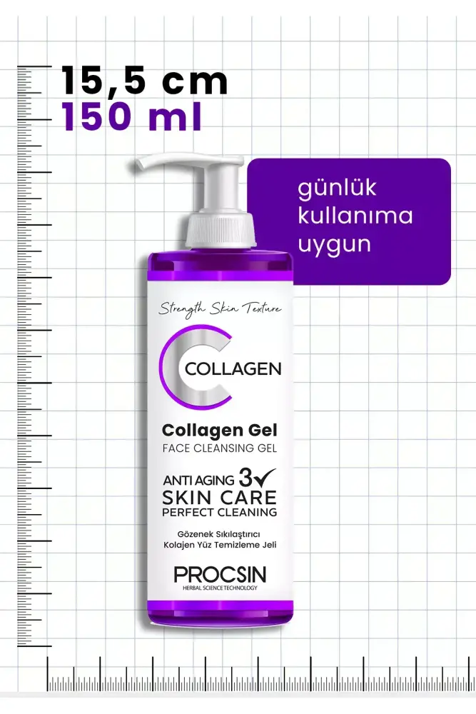 PROCSIN Gözenek Sıkılaştırıcı Kolajen Yüz Temizleme Jeli 150 ML - Thumbnail