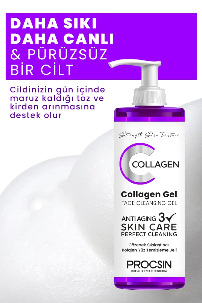 PROCSIN Gözenek Sıkılaştırıcı Kolajen Yüz Temizleme Jeli 150 ML - 2