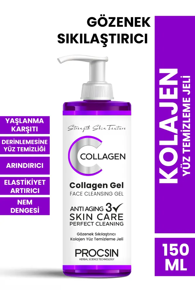PROCSIN Gözenek Sıkılaştırıcı Kolajen Yüz Temizleme Jeli 150 ML - 1