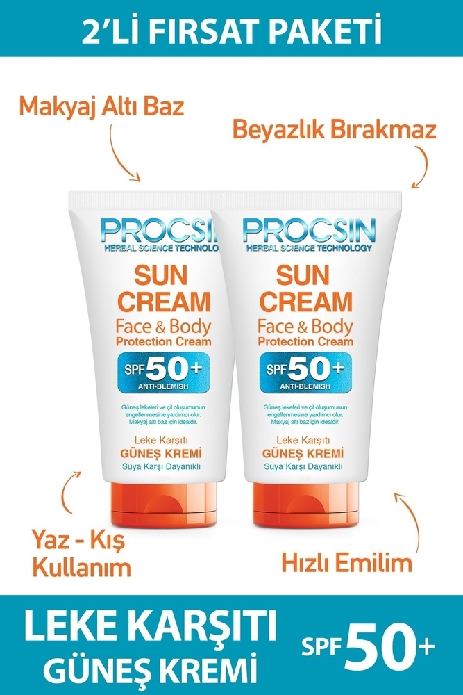 PROCSIN Güneş Kremi 2 x 50 ml - 1