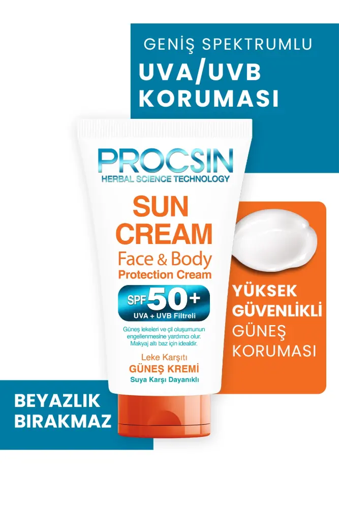 PROCSIN Koyu Leke Karşıtı Yüksek Uv Korumalı SPF 50+ Güneş Kremi 50 ML - 2