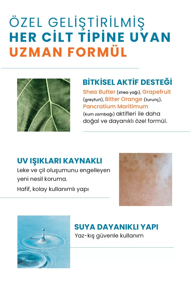 PROCSIN Koyu Leke Karşıtı Yüksek Uv Korumalı SPF 50+ Güneş Kremi 50 ML - 3