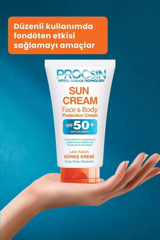 PROCSIN Koyu Leke Karşıtı Yüksek Uv Korumalı SPF 50+ Güneş Kremi 50 ML - 5
