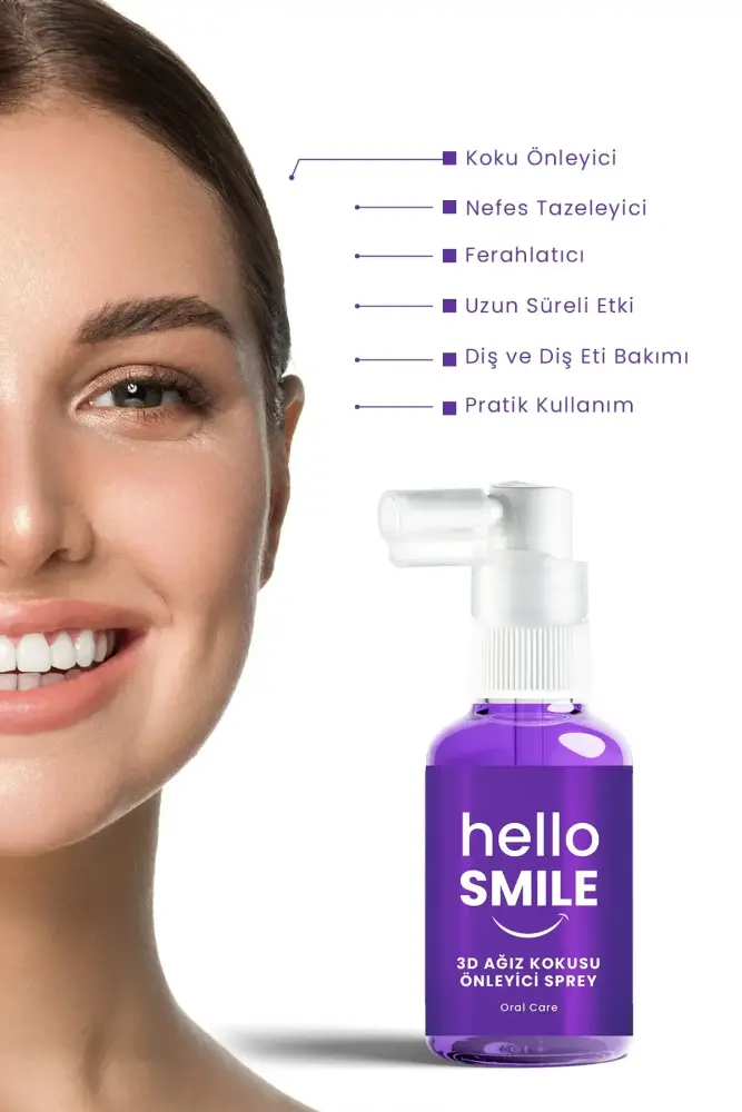 PROCSIN HELLO SMILE Anında Ferahlık 4D Ağız Koku Önleyici Sprey - 3