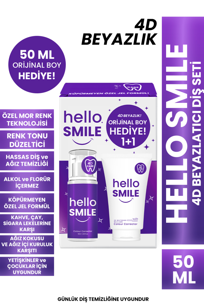 PROCSIN Hello Smile 4D Beyazlatıcı Diş Jeli Paketi - 1