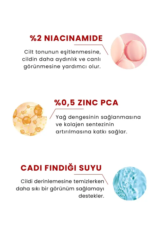 PROCSIN HYDRO SOLUTION %2 Niacinamide + %0,5 Zinc PCA Temizleme Jeli 200 ML - 3