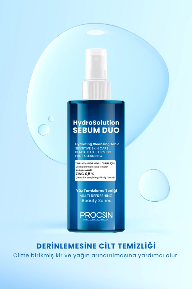 PROCSIN Hydrosolution Yağlı ve Akneye Yönelik Ciltler için Tonik 200 ml - 5