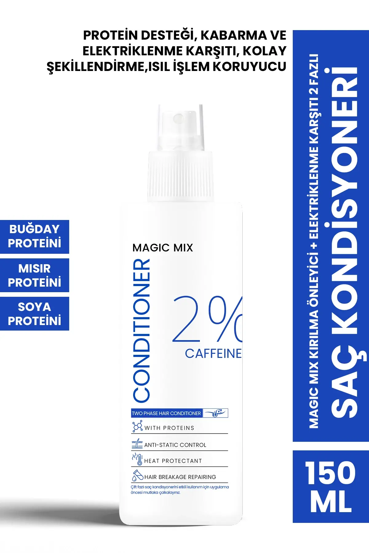 Procsın Magic Mix Kırılma Önleyici + Elektriklenme Karşıtı 2 Fazlı Saç Kondisyoneri 150ml