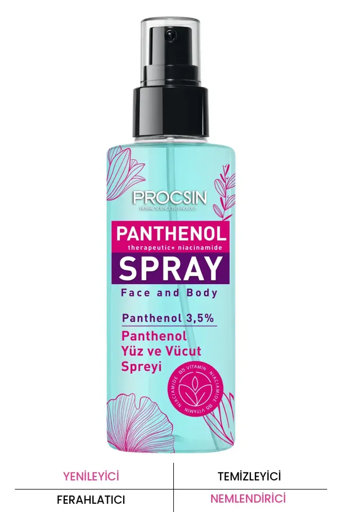 PROCSIN Panthenol Nemlendirici ve Tazeleyici Yüz Vücut Spreyi 100 ML - 1