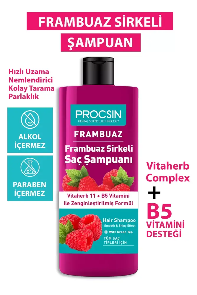 PROCSIN Raspberry Vinegar Shampoo 300 ML - 2