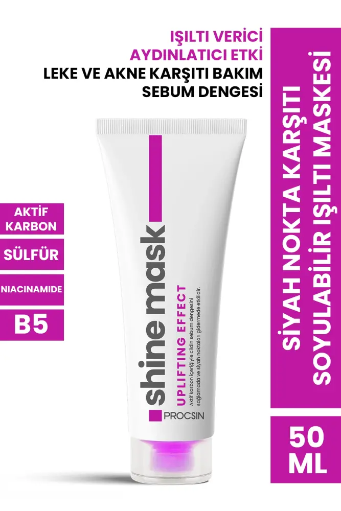 PROCSIN Siyah Nokta Karşıtı Soyulabilir Işıltı Maskesi 50 ML - 1