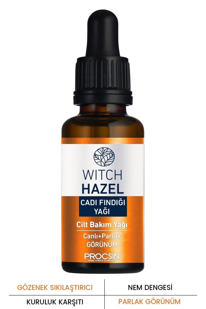 PROCSIN Cadı Fındığı Doğal Nemlendirici Witch Hazel Cilt Bakım Yağı 20 ML - 1