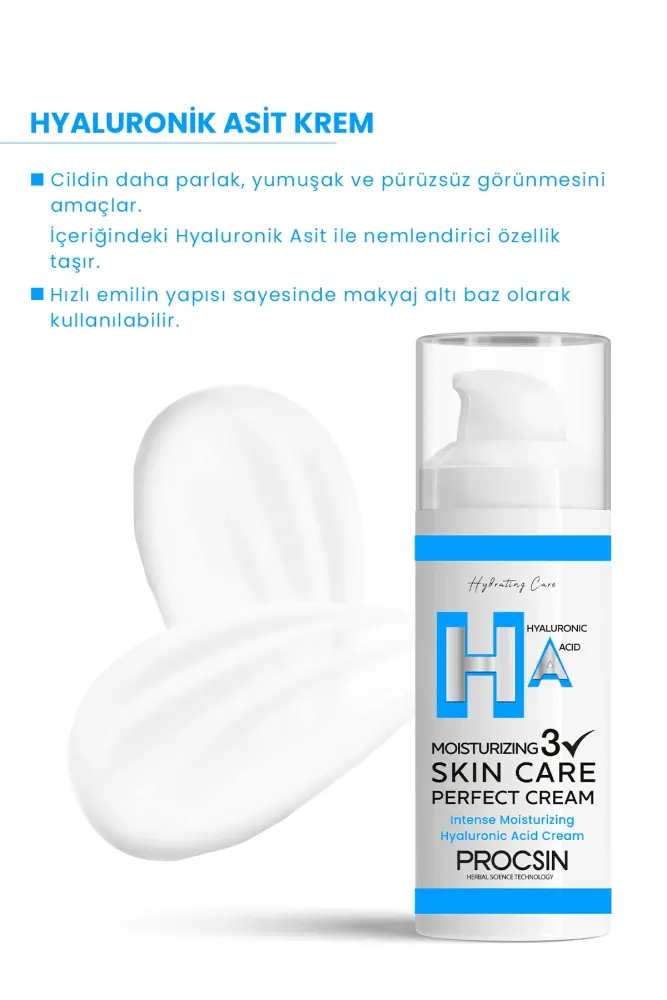 PROCSIN Yoğun Nemlendirici Hyaluronik Asit Krem 50 ML - 4