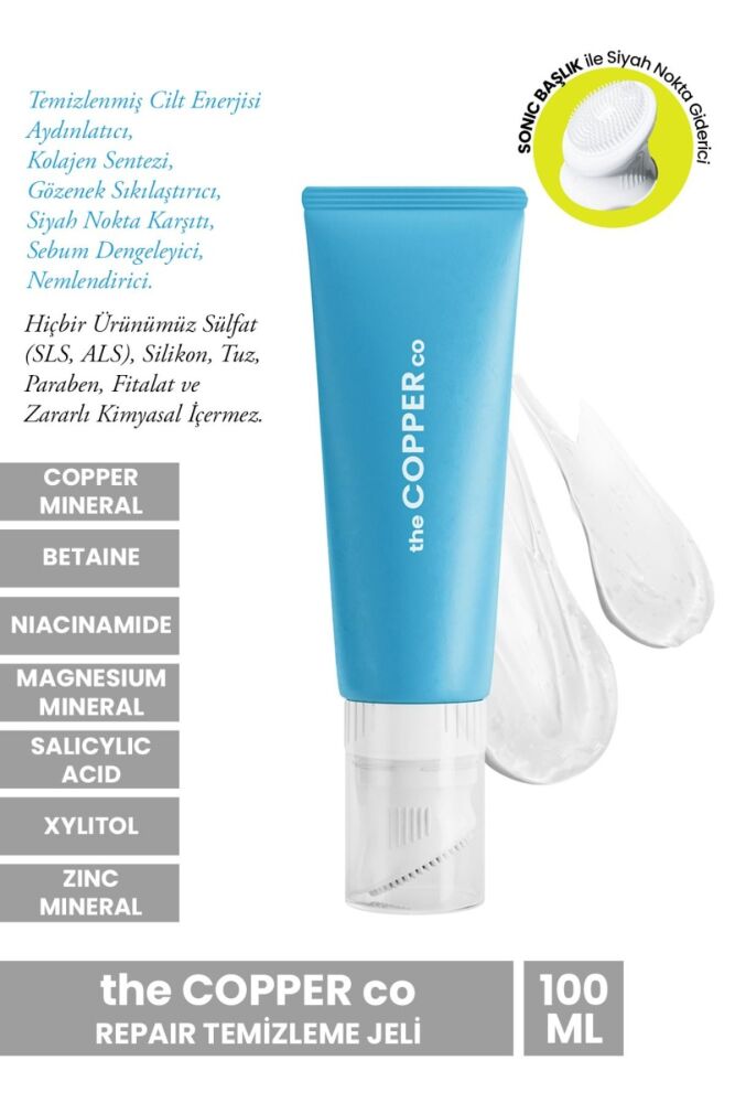 Repair Face Cleasing Copper Minerali Içeren Aydınlatıcı Ve Sıkılaştırıcı Temizleme Jeli 100 ml - 1