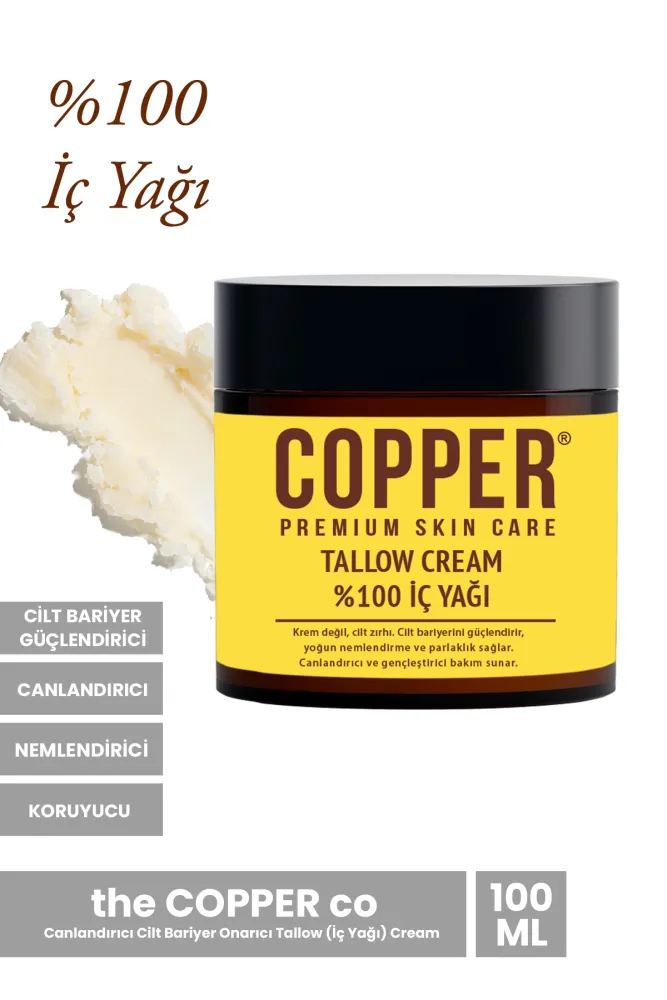 The Copper Co Canlandırıcı Cilt Bariyer Onarıcı Tallow (İç Yağı) Cream 100 ML - 1